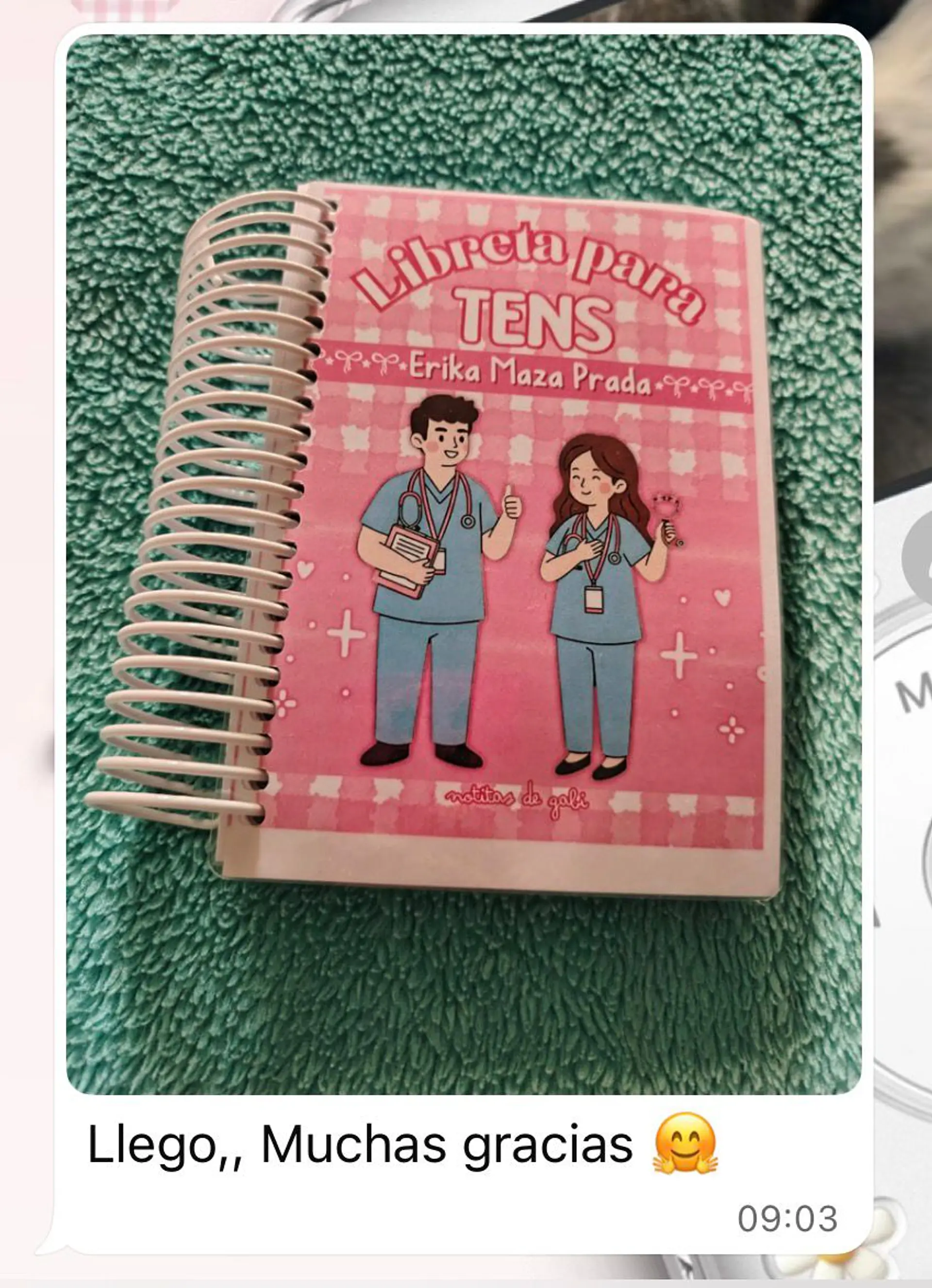 Libreta para TENS – 3 Diseños de Portada (Rosa, Azul y Celeste) 17