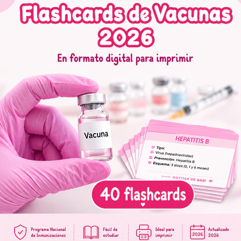 Flashcards de Vacunas 2026