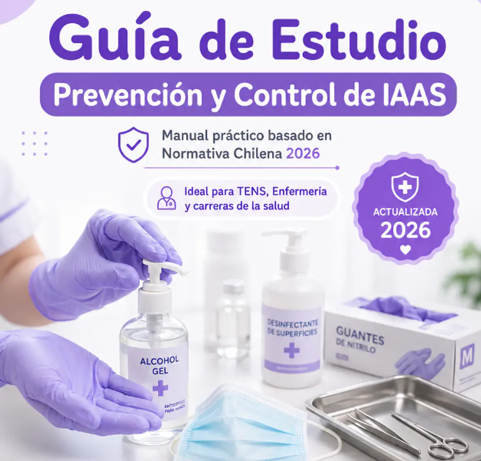 Guía de Estudio: Manual de Prevención y Control de Infecciones Asociadas a la Atención en Salud (IAAS) 1