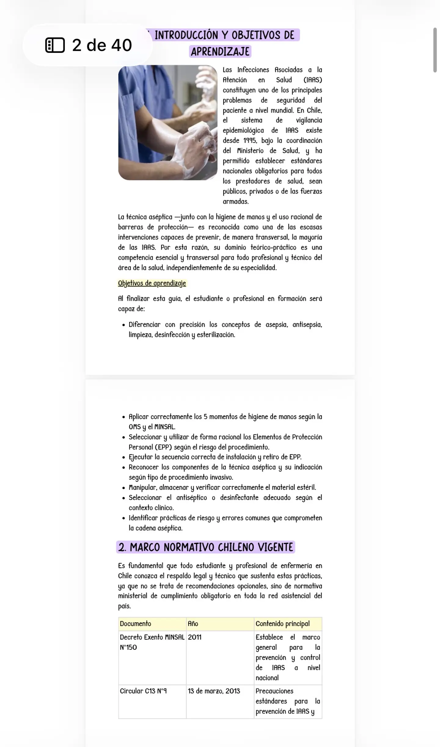 Técnicas de Asepsia, Antisepsia y Prevención de IAAS 3