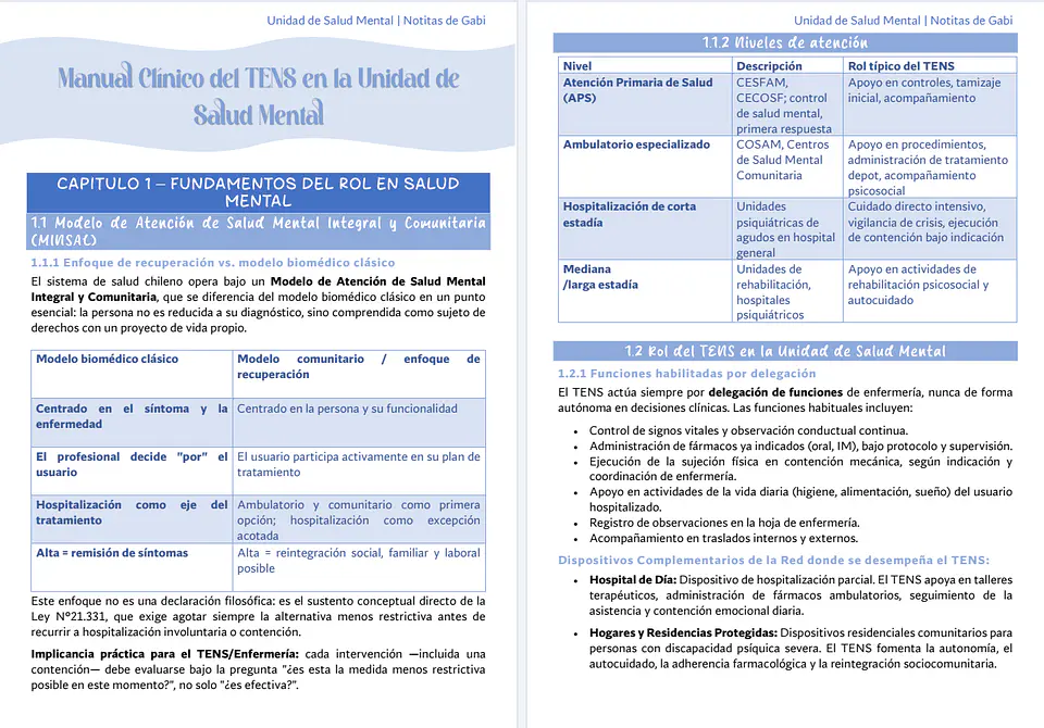 Manual Clínico del TENS en Unidad de Salud Mental 2