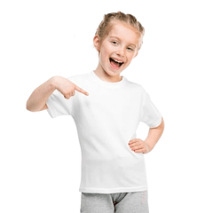 pack 2 Camiseta Manga Corta Blanca Infantil 