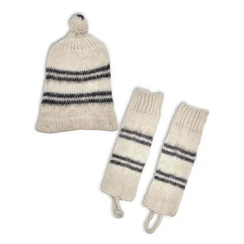 Set Gorro + Polainas Chilotas Lana 