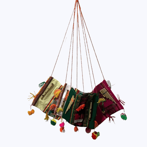 Morral Bolso + Pon Pon Nortino Fiestas Patrias