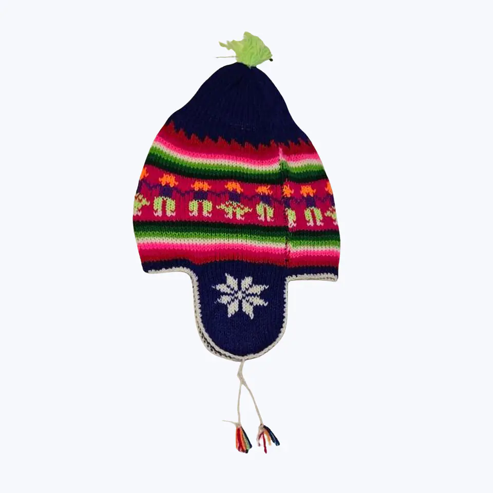 Gorro Chullo Lana Unisex Motivos Étnicos 1