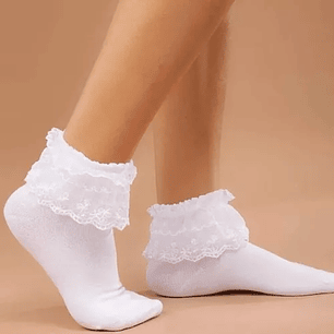 Pack 2 Calcetines con Blondas para Niñas 