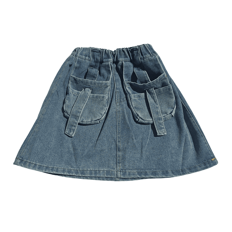 Conjunto Infantil Hello Kitty - Falda de Jean y Polera Estampada