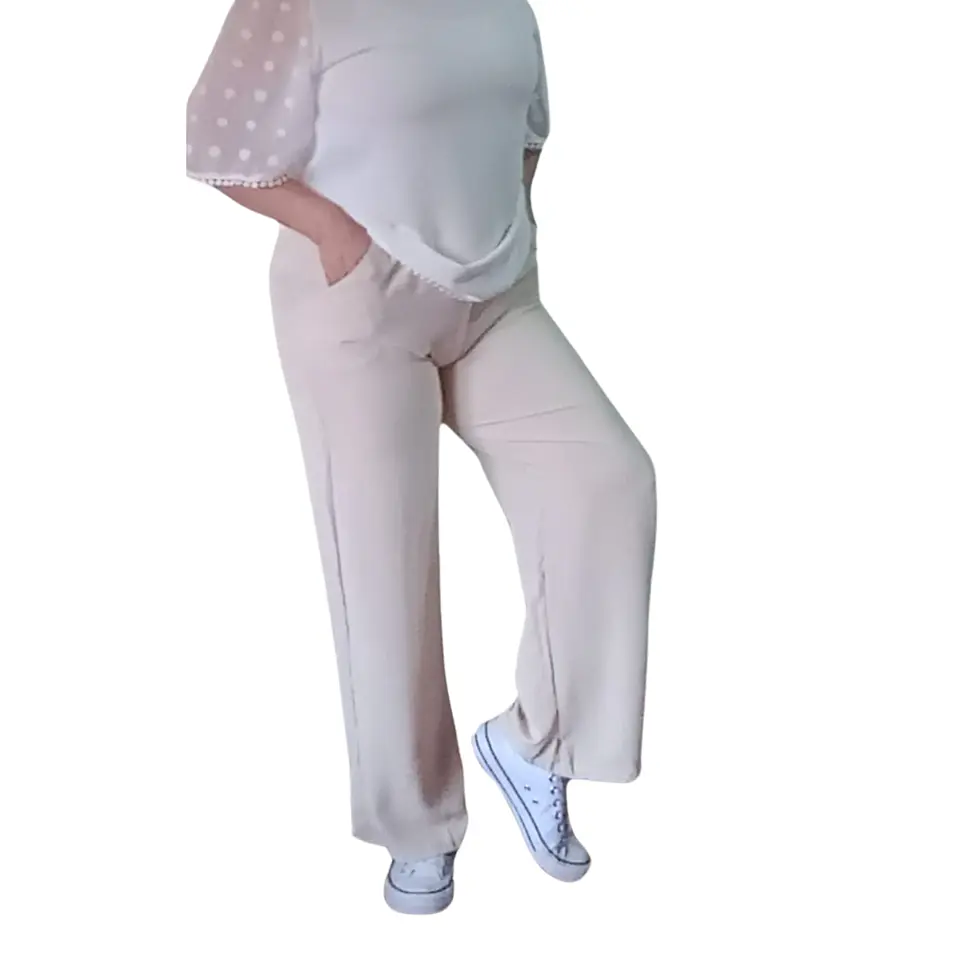 Pantalón Gasa con Bolsillo – Estilo Sofisticado y Práctico 3