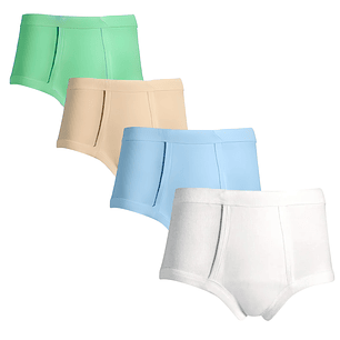 Pack 6 Calzoncillos Slips Clásicos Niños