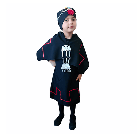 Traje Completo Típico Mapuche Niña 