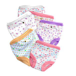 Pack 12 Unidades Calzon Algodon Niñas  