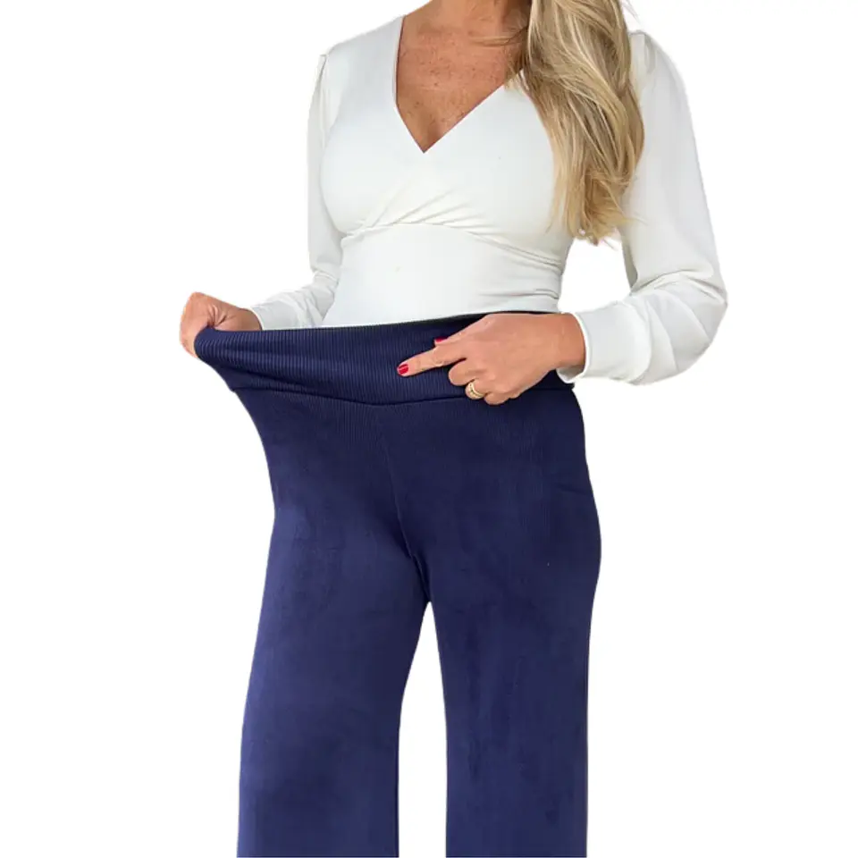 Pantalón Palazzo estilo vintage cotele 14