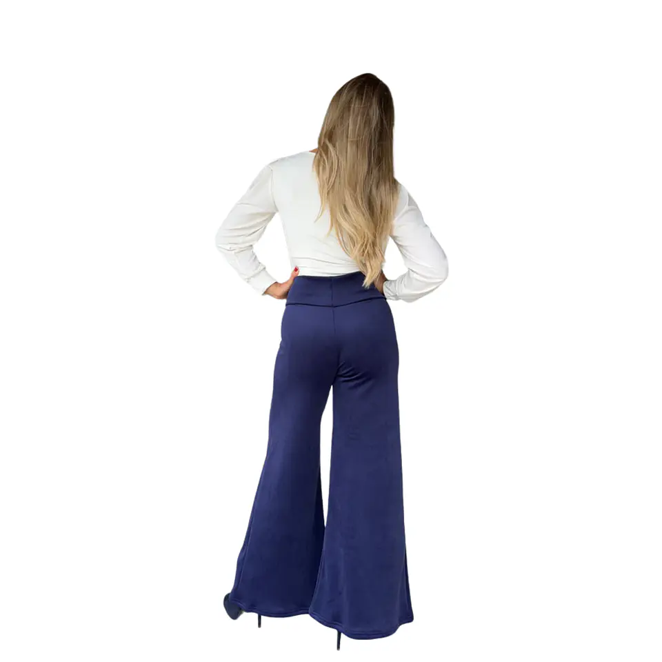 Pantalón Palazzo estilo vintage cotele 17