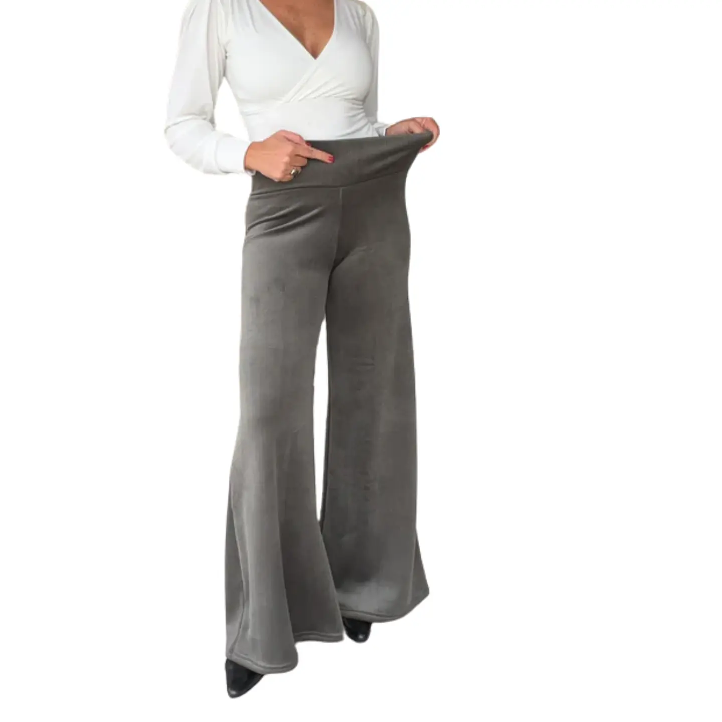 Pantalón Palazzo estilo vintage cotele 5
