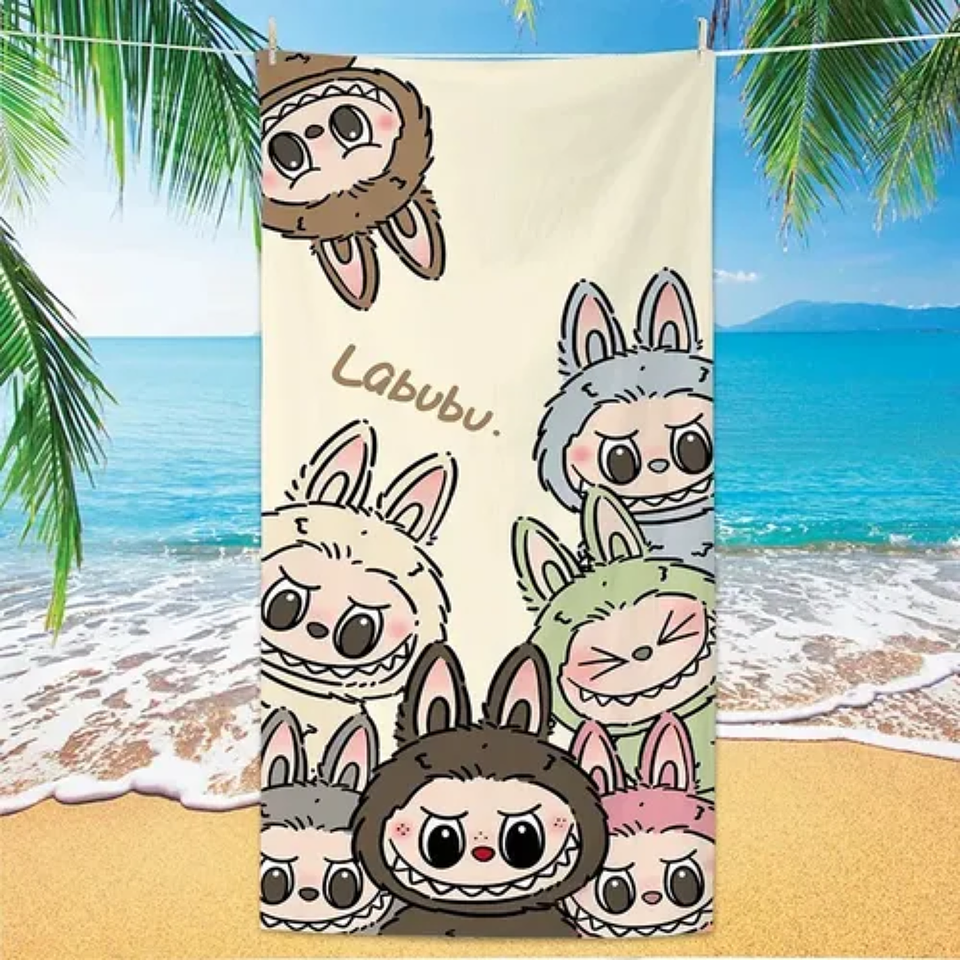 Toalla Playa Infantil 70x140 cm Labubu  2