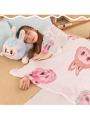 Set Peluche Acostado 50 cm + Manta Suave 100x160 cm