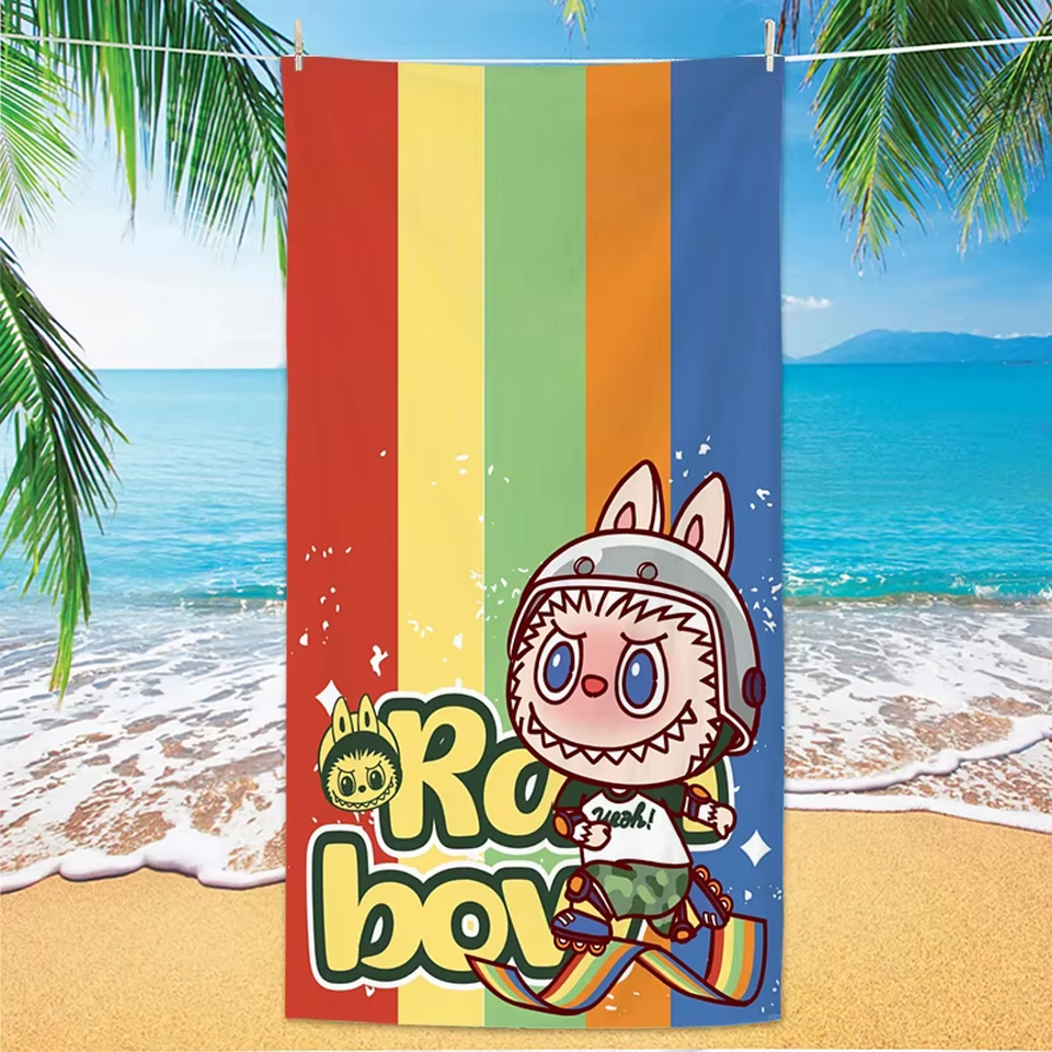 Toalla Playa Infantil 70x140 cm Labubu  5