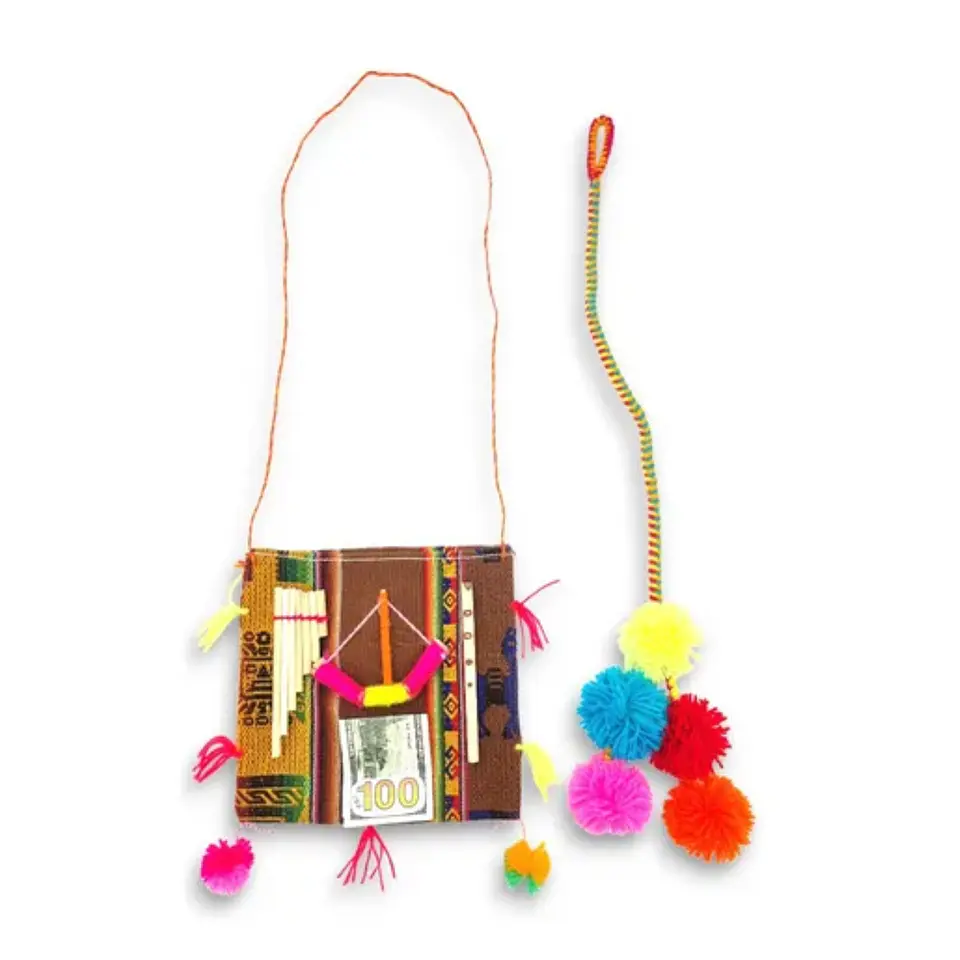 Morral Bolso + Pon Pon Nortino Fiestas Patrias 1