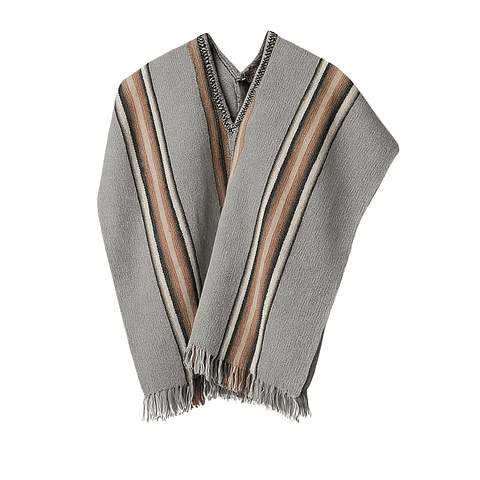 Poncho Mapuche Niños + trarilonco 