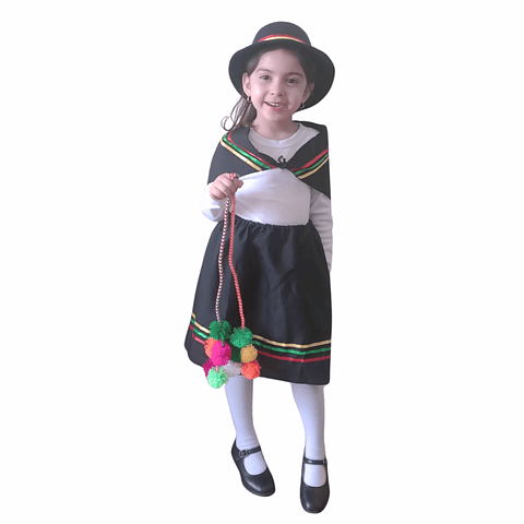 Pack Traje Nortino Infantil Negro