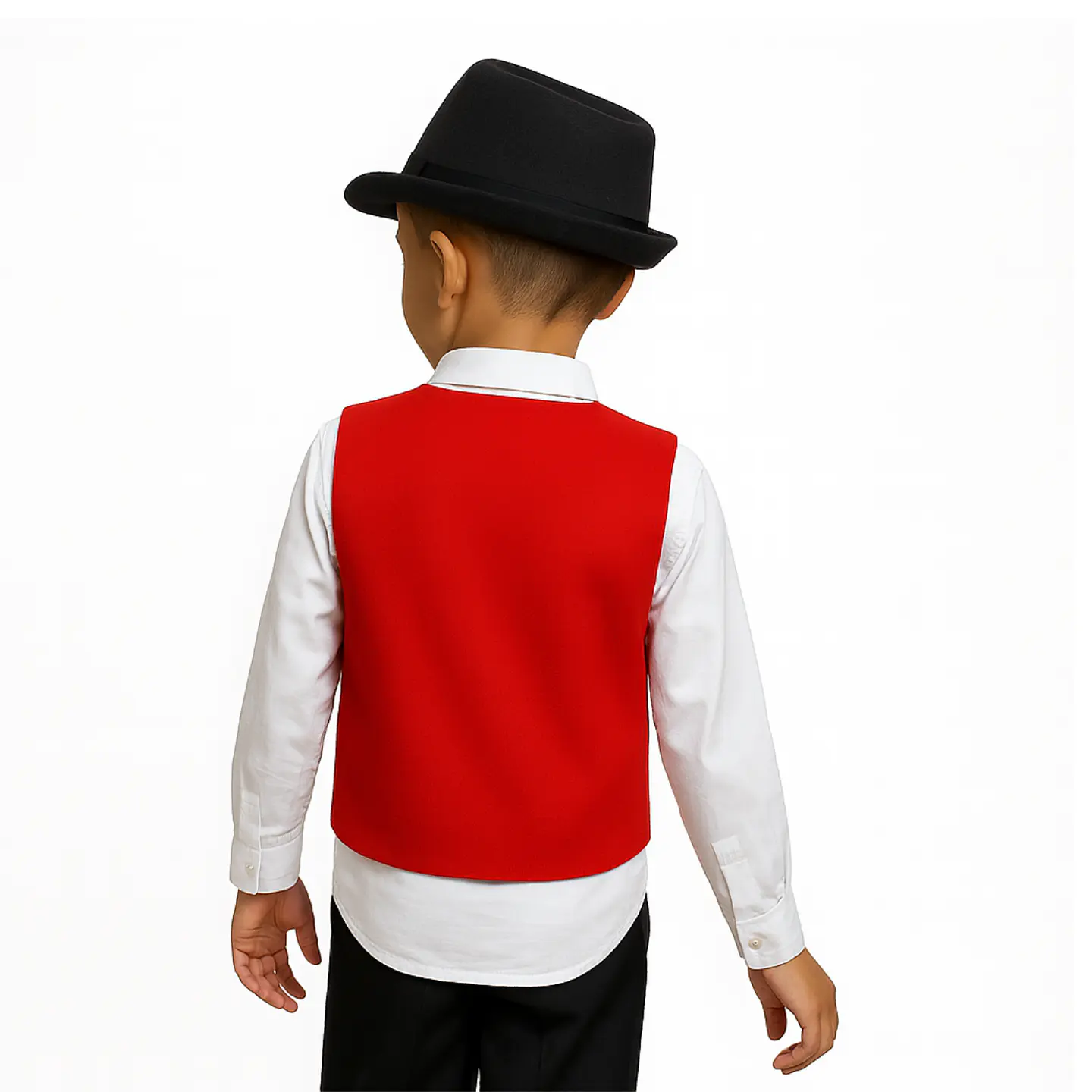 Bolero Rojo para Traje Típico de Niño | Gilet Escolar Fiestas Patrias 3