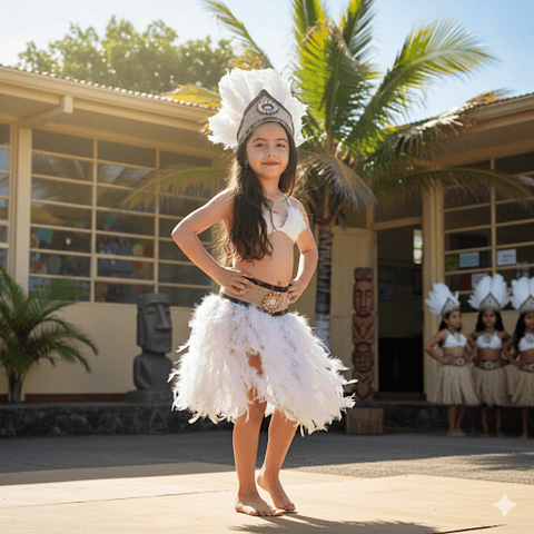 Traje Tipico Pascuence Niñas y Juvenil adulto