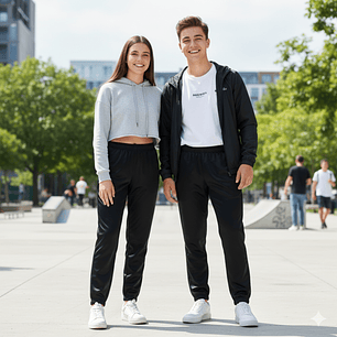  Pantalón Buzo Juvenil Unisex Azul Marino