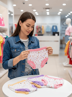Pack 6 Calzón de Algodón para Niñas