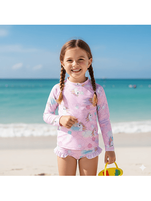 Traje de Baño 2 piezas Unicornio Magico | UPF50+