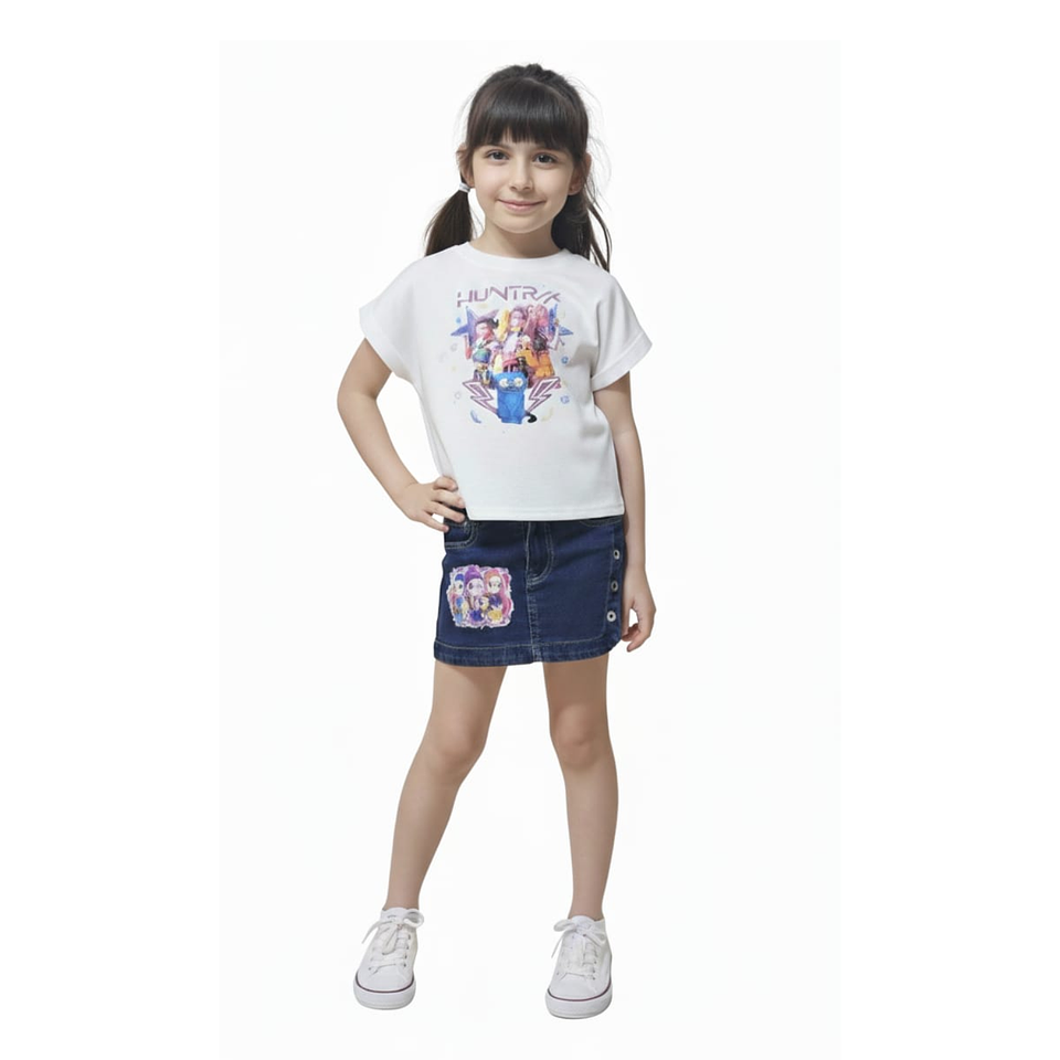 Short-Falda Jeans “K-Pop Huntrix” 🌈 1