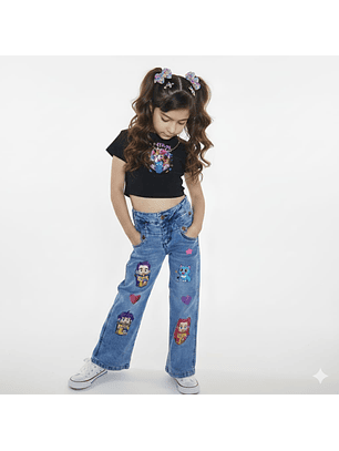 Polera Infantil K-Pop Huntrix Star Power ✨
