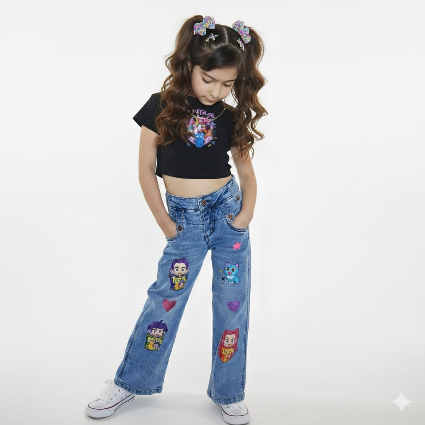 Polera Infantil K-Pop Huntrix Star Power ✨ 2