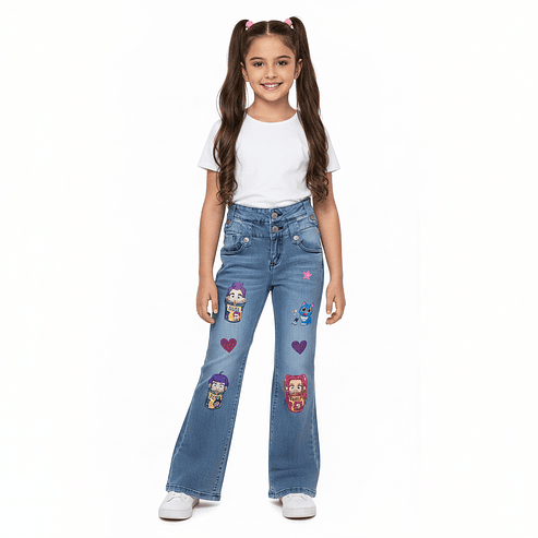 Jeans Infantil “K-Pop Star Glitter 1
