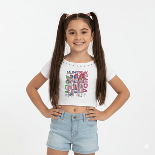 Top Corto K-Pop Huntrix Shine Brilliant