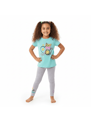 Conjunto Polera y Calza Gatitos 