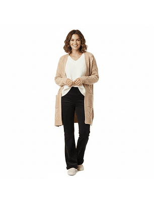 Pantalón Recto Cotelé Forrado en Polar 