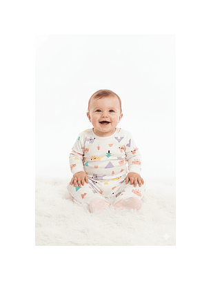 Pijama Enterito Bebé Algodón Suave – Modelos Animales & Rayas