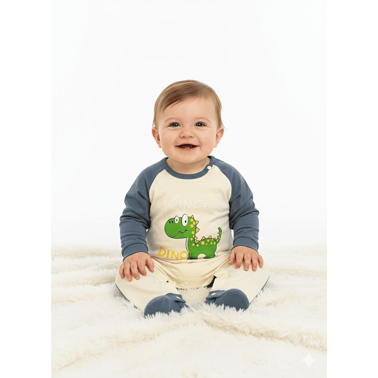 Pijama Enterito Bebé Algodón Suave – Modelos Animales & Rayas 2