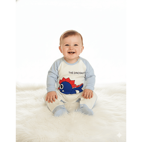 Pijama Enterito Bebé Algodón Suave – Modelos Animales & Rayas 4