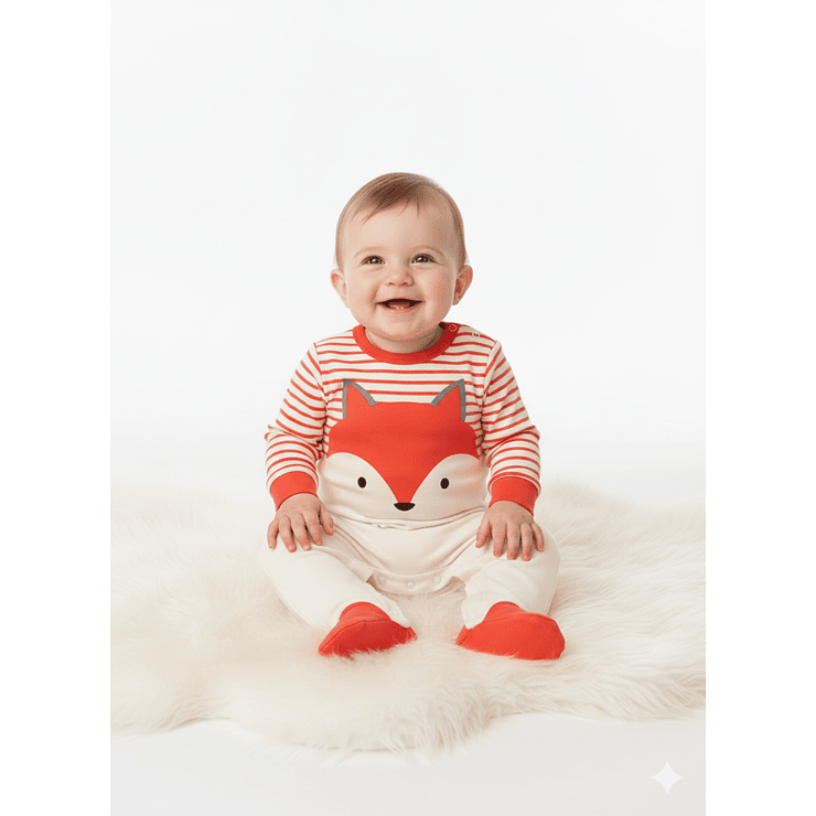 Pijama Enterito Bebé Algodón Suave – Modelos Animales & Rayas 5