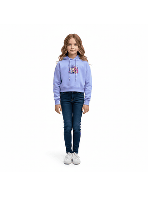 Polerón Crop Hoodie Infantil K-Huntrix