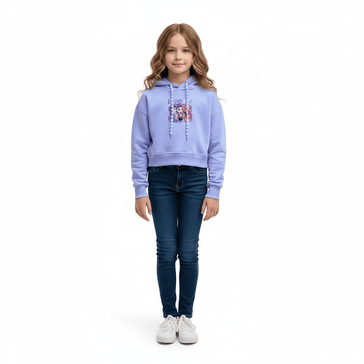 Polerón Crop Hoodie Infantil K-Huntrix 2