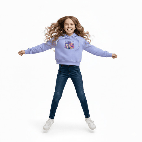 Polerón Crop Hoodie Infantil K-Huntrix 5