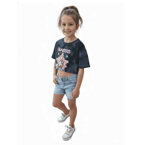 Crop Top Huntrix Washed