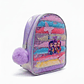 Mochila Infantil Huntrix Rosa con Glitter y Diseño 3D - Miniatura 2
