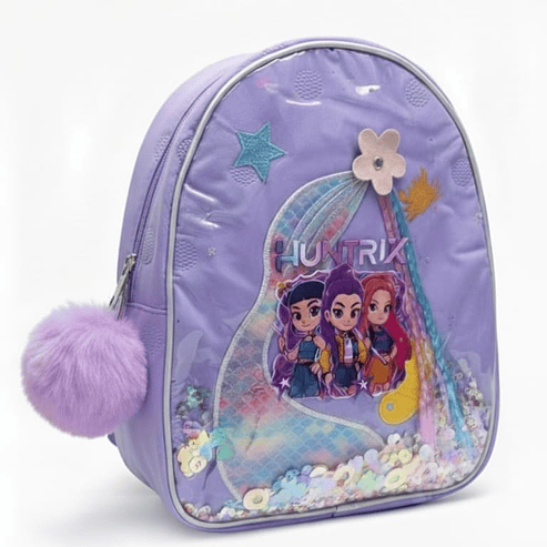 Mochila Infantil Huntrix Corazon Gliter 2