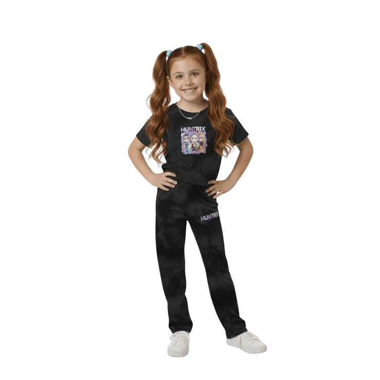 Conjunto Infantil Huntrix Tie Dye 2