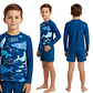 Traje de Baño Niño 2 Piezas Shark Manga Larga – Protección UV - Miniatura 2