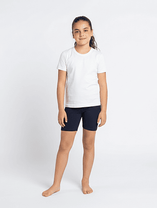 Pack 3 Escolar Calza Corta Algodón Niñas