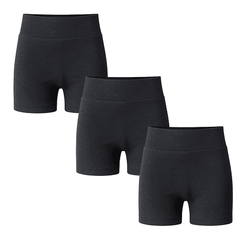 Pack Escolar Calza Corta Algodón Niñas (3 Unidades) – Colores Básicos 4
